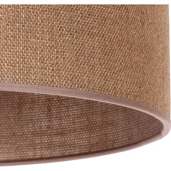 Lampička Duolla Stínidlo na lampu Roller, světle hnědé, Ø 13 cm, výška 15 cm světle hnědá