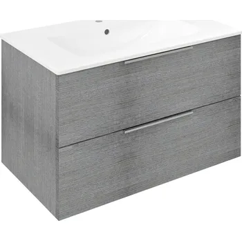 Koupelnový nábytek CIRASA umyvadlová skříňka 79,8x52x46cm, dub stříbrný