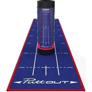 Golfová tréninková pomůcka PuttOUT Medium Patrioot patovací koberec 2,4m
