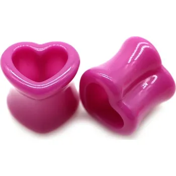 Piercing Tunel do ucha | tunel srdce, 1 pár - 8,12mm