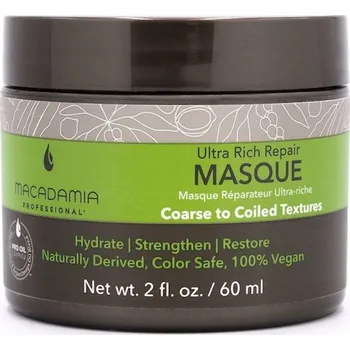 Vlasová regenerace Macadamia Pece-o-vlasy Wash-CareUltra bohatá hydratační maska 60 ml (2 867,00 Kč / 1 l)