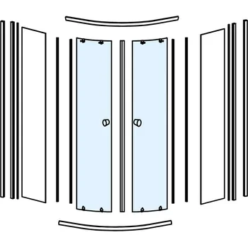 Aqualine Sklo pro HLS800Y, pohyblivá část, NDHLS800Y-2