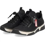 Dámské volnočasové polobotky 45973-00 Rieker černé Barva: schwarz, Velikost: 37