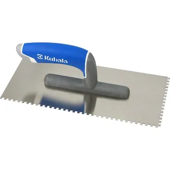 Zednické hladítko Hladítko Kubala nerezové zubaté E4 270 x 130 mm