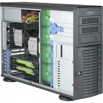 Racková skříň Supermicro CSE-743AC-1K26B-SQ počítačová skříň Full Tower Černá 1200 W