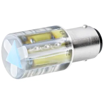 Žárovka signalizační majáky, příslušenství LED 24V UC, BA15d, žlutá barva