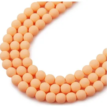Dětské navlékací korálky Estrela České mačkané korálky Estrela BONDELI 4 mm soft orange
