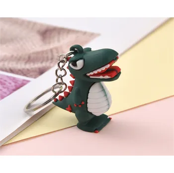 Přívěsek na klíče - DINOSAURUS 3 - TMAVĚ ZELENÝ (Značka: TIANTI)