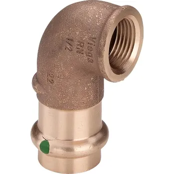 Fitinka Viega Sanpress Cu koleno, závit: 3/4", ø 18 mm, vnitřní 104282