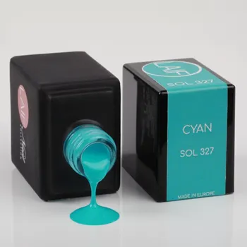Umělé nehty Laif Gel lak tyrkysový SOL - 327 Cyan 10ml