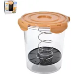 Dóza k marinování a nakládání transparentní/hnědá 4 l, 21x21x23 cm 4 l