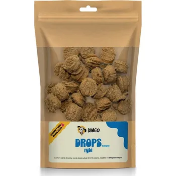 Pamlsek pro psa DINGO drops rybí bezlepkové, 90g