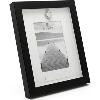 Rám na obraz Fotorámeček s pouzdrem na popel srdce 10x15cm - Zilverstad (Rámeček na fotografii s pouzdrem na popel srdce, 10x15 cm - Zilverstad)