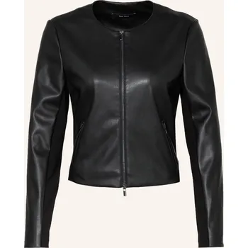 Vera Mont Dámská Bunda V Koženém Vzhledu, černá, 46