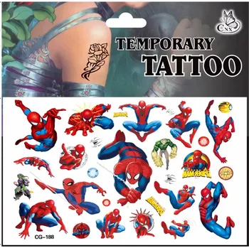 Odstranitelné tetování Dětské dočasné tetování - SPIDER MAN (A) 6 (Značka: TAKARA TOMY)