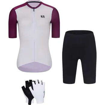 cyklistický dres RIVANELLE Cyklistický mega set - TECHNICAL - černá/bílá/bordó