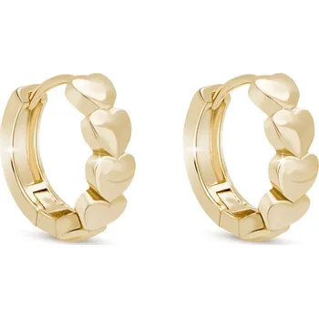 Náušnice Ellami VERONA 3202 Náušnice kruhy se srdíčky Ellami