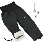 Unuo (ušito v ČR) Zimní kalhoty Unuo s umělým kožíškem (LIGHT) černé žíhané