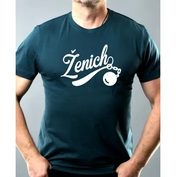 Pánské oblečení Ženich. Bílý tisk - Pánské tričko Basic - Nejoblíbenější - M