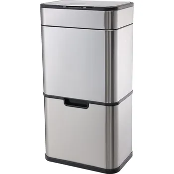 Odpadkový koš Helpmation Elegant AK8892 60 l bezdotykový koš nerez/černý