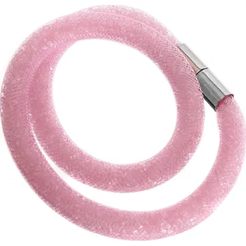 Náramek Náramek růžový Stardust s křišťály dvojitý