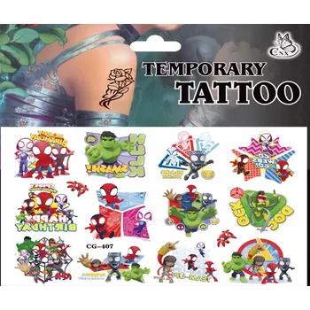 Odstranitelné tetování Dětské dočasné tetování - SPIDER MAN - SPIDEY AND HIS AMAZING FRIENDS 5 (Značka: TAKARA TOMY)