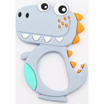 Silikonové kousátko - DRÁČEK - ŠEDÉ (Značka: KEEP GROW)