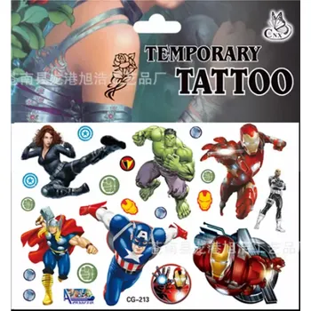 Odstranitelné tetování Dětské dočasné tetování - THE AVENGERS 7 (Značka: TAKARA TOMY)