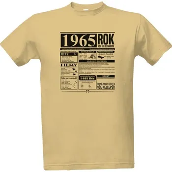 Tričko s potiskem Narozeninové noviny 1965 pánské