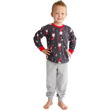 Chlapecké pyžamo Betty Mode (ušito v ČR) Chlapecké pyžamo vánoční skřítek 92