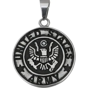 Souprava šperků Přívěsek United States Army z chirurgické oceli ve dvou barevných kombinacích VL 424-1