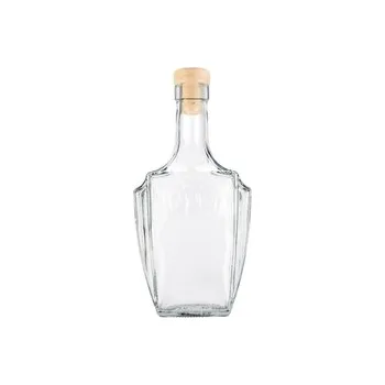 Sklenice Láhev sklo 500ml BONAPARTE se zátkou HŘÍBEK