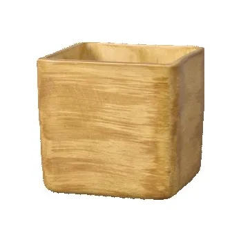 Obal na květináč Obal na květník LADA TEAK keramický matný 14x14x14cm