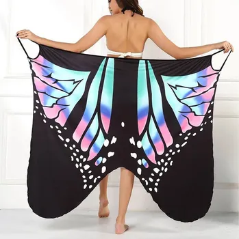 Dámské plavky Plážový přehoz (pareo) motýlek - butterfly Barva: modrá, Velikost: 3XL