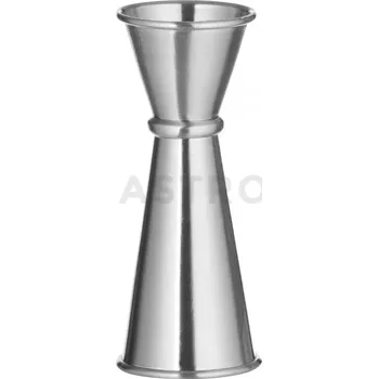 Trekingová hůl Barmanská odměrka s prstencem, 25/50 ml, prům. 43x(H)110 mm | BAR UP, 596920