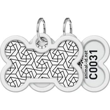 Obojek pro psa Známka QR WAUDOG kost Geometry