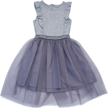 Dívčí šaty NUTMEG Dětské, dívčí společenské šaty šedé, stříbrné vel. 116 Velikost: 116