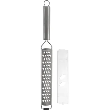 Kuchyňský mlýnek Struhadlo nerez ploché hrubé s rukojetí nerez