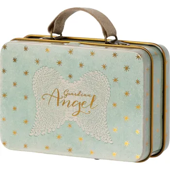 plyšák Maileg Kovový kufřík Angel Maileg Suitcase Metal