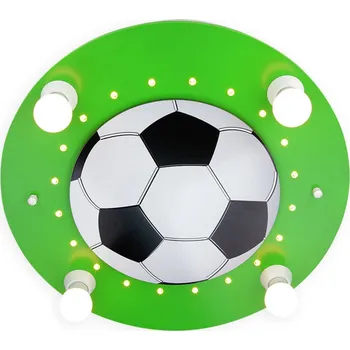 Elobra Stropní světlo Fotbal, 4 zdroje tmavozelená-bílá Zelená 4 x 40 W (není součástí balení) + 40 LED (součást balení) - Doprava zdarma