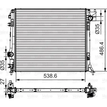 Chladič motoru Chladič, chlazení motoru VALEO 701641