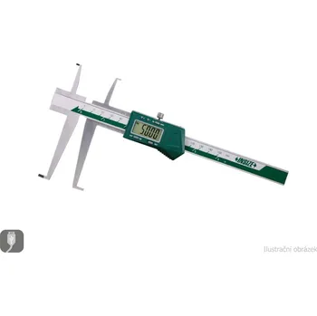 Posuvné měřítko Digitální posuvné měřítko 9-150/0,01 IP67 s horními i spodními rameny na drážky INSIZE