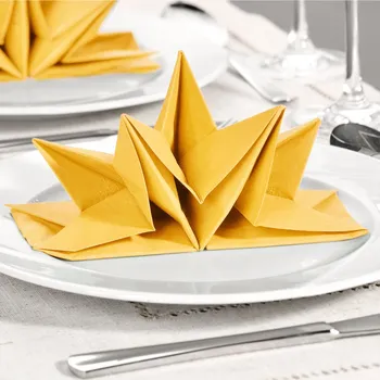 Papírový ubrousek 3Pagen 12 složených ubrousků žlutá