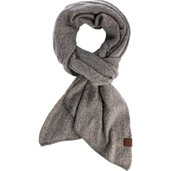 Čepice Antonio Dámská zimní šála BOUCLÉ šedá 200x40 cm