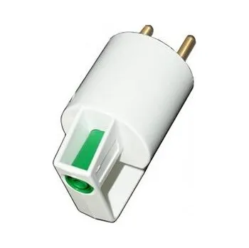 AdaFMSectFR-T/F4-V zelená Adaptér do zásuvky s PE zdířkou - Adaptér