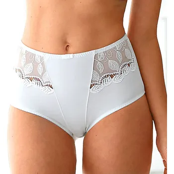 Kalhotky Blancheporte Sada 2 stahujících kalhotek Rima zn. Confidence Lingerie® z mikrovlákna a krajky sada bílá 50/52