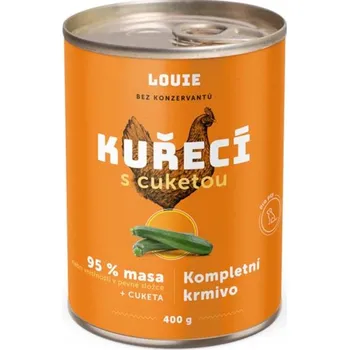 Krmivo pro psa Louie konz. pro psy kuřecí s cuketou 400 g