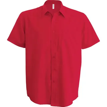 Pánská košile Kariban pánská Košile s krátkým rukávem Kariban Červená L