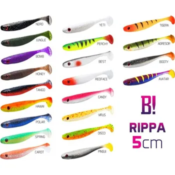 DELPHIN Umělá nástraha BOMB! Rippa / 5ks Velikost: 5cm/CANDY, Varianta: DuoPACK BOX BOMB! Rippa / 12x 5ks