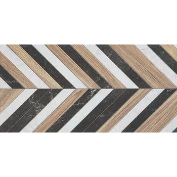 Obklad Lily geo dekor - obkládačka inzerto 29,8x59,8 lesklá 6005436